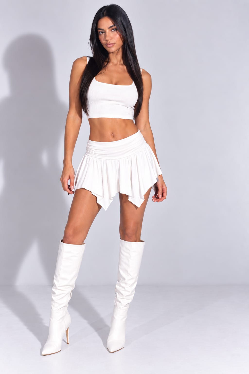 SHORT POLLERA MICROFIBRA BECA (SP474)