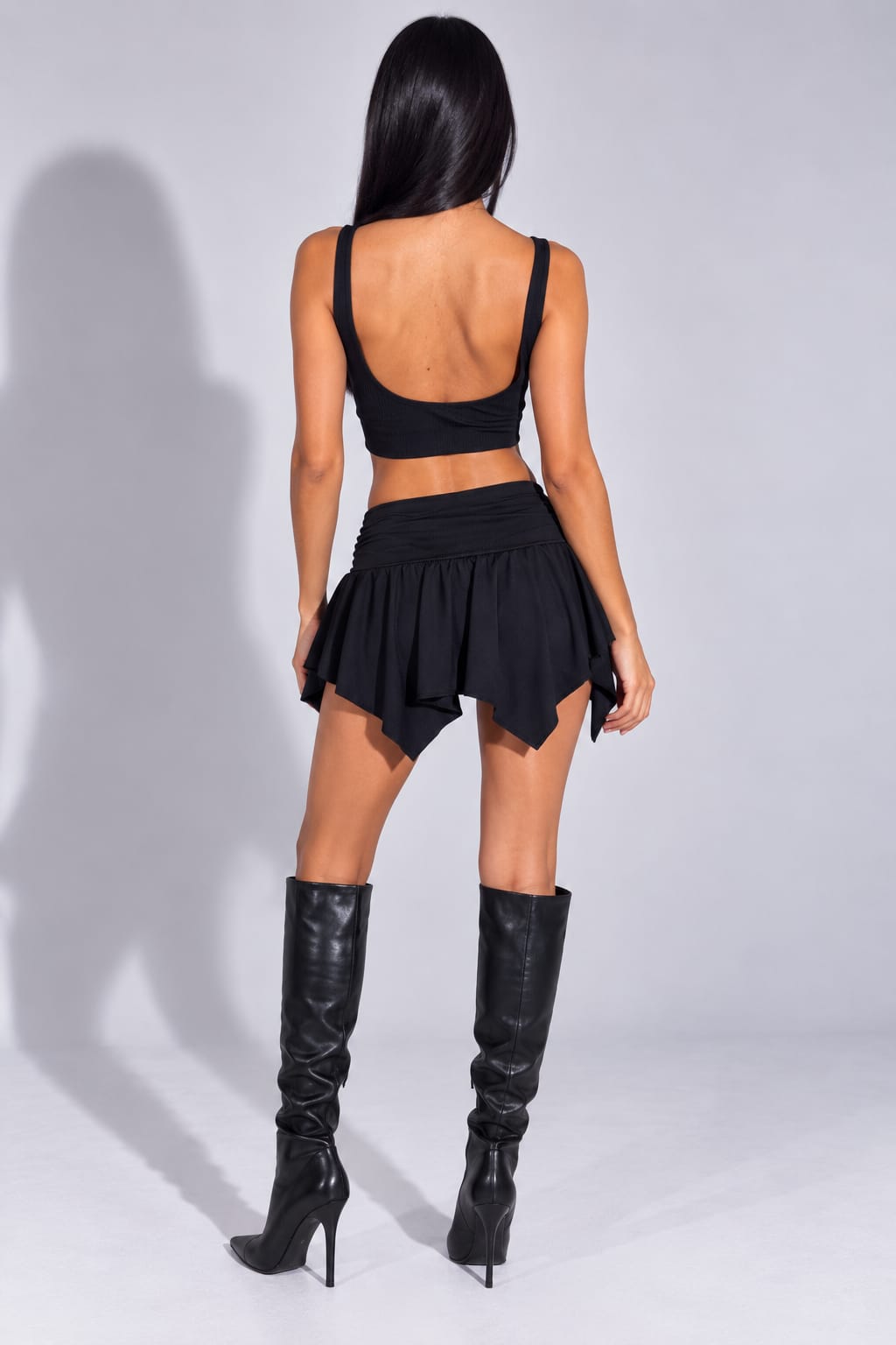 SHORT POLLERA MICROFIBRA BECA (SP474)