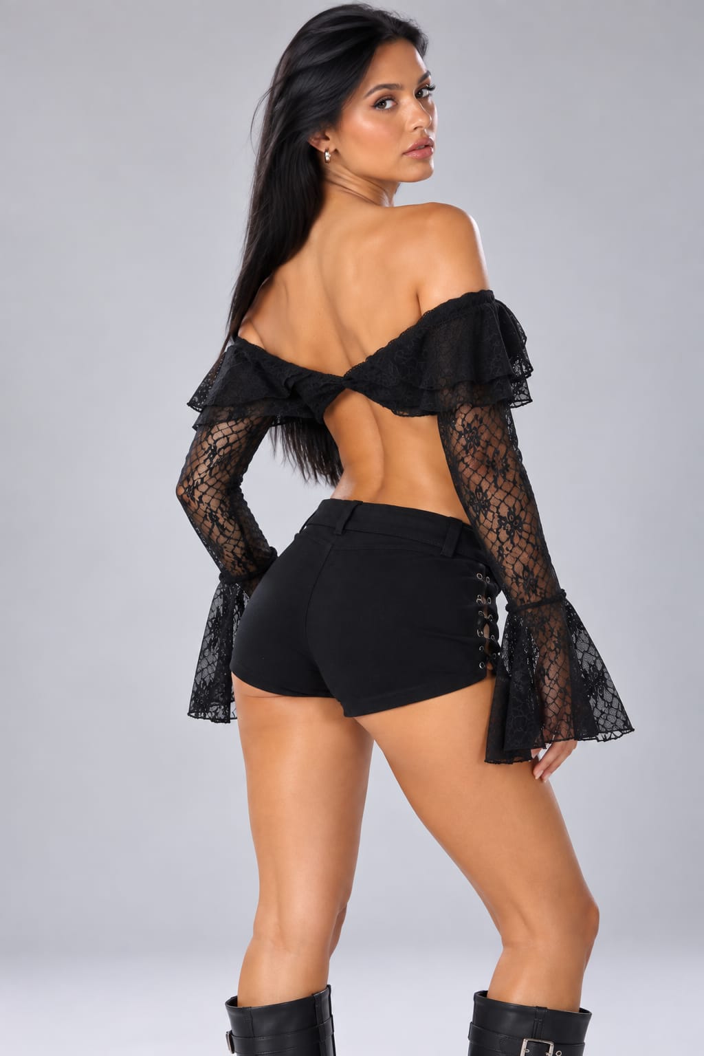 TOP ENCAJE C/PUNTILLA LOVE (T440)