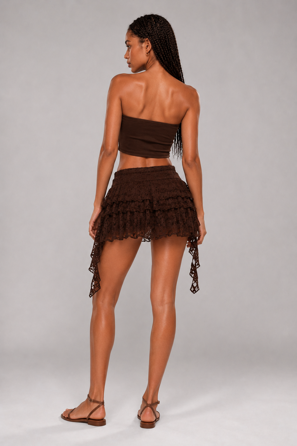 SHORT POLLERA ENCAJE MIA (SP252)