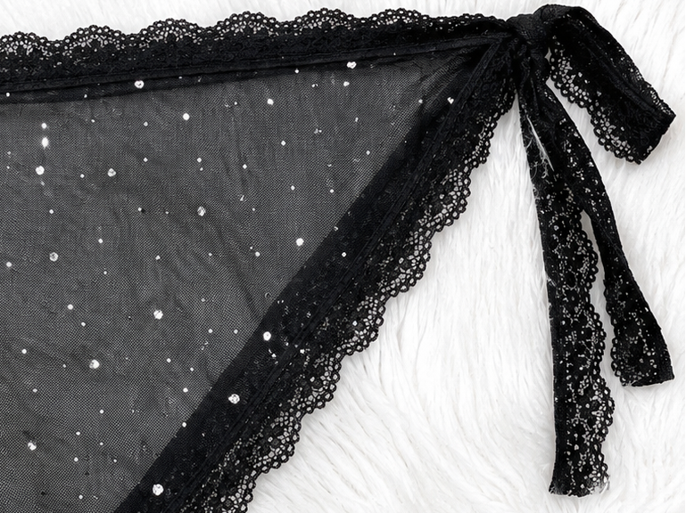 Pañuelo/Bandana  Aesthetic c/puntillas  (BA433)