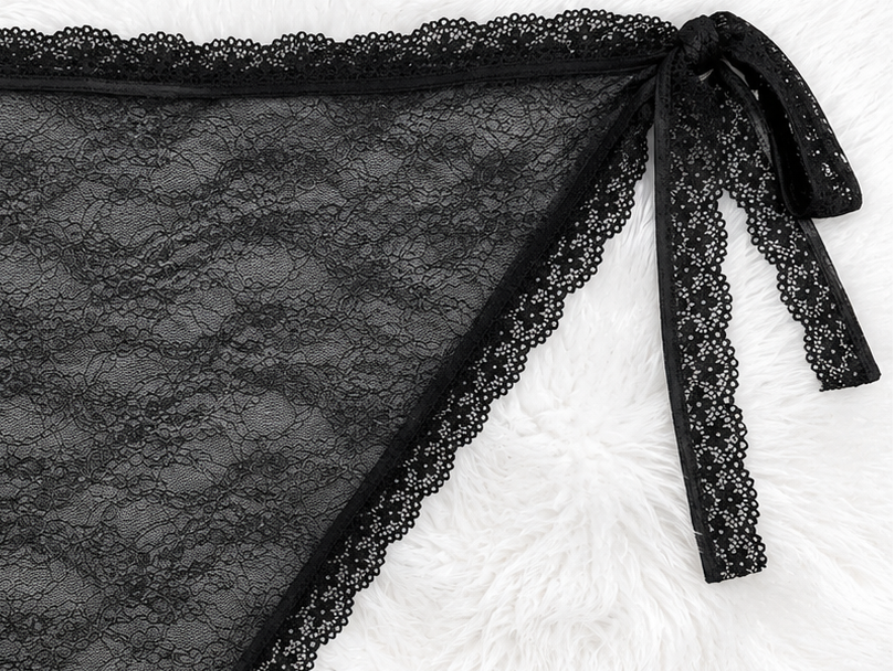 Pañuelo/Bandana  Aesthetic c/puntillas  (BA433)