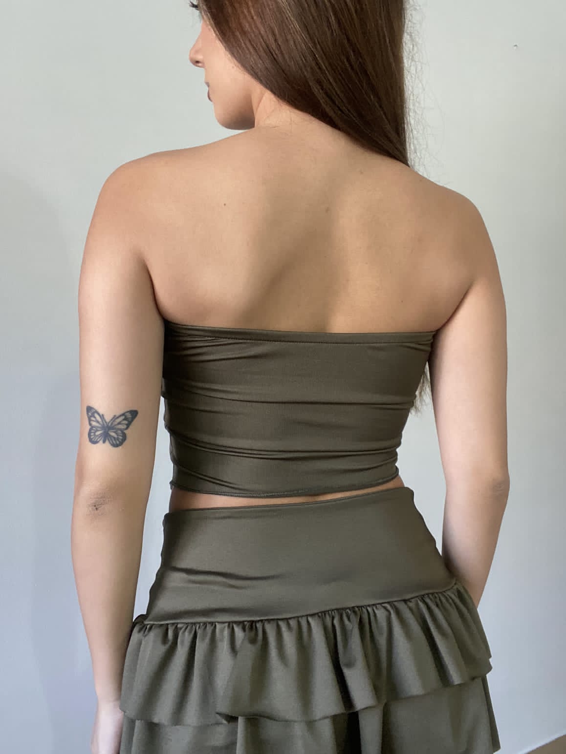 STRAPLESS CON FRUNCE