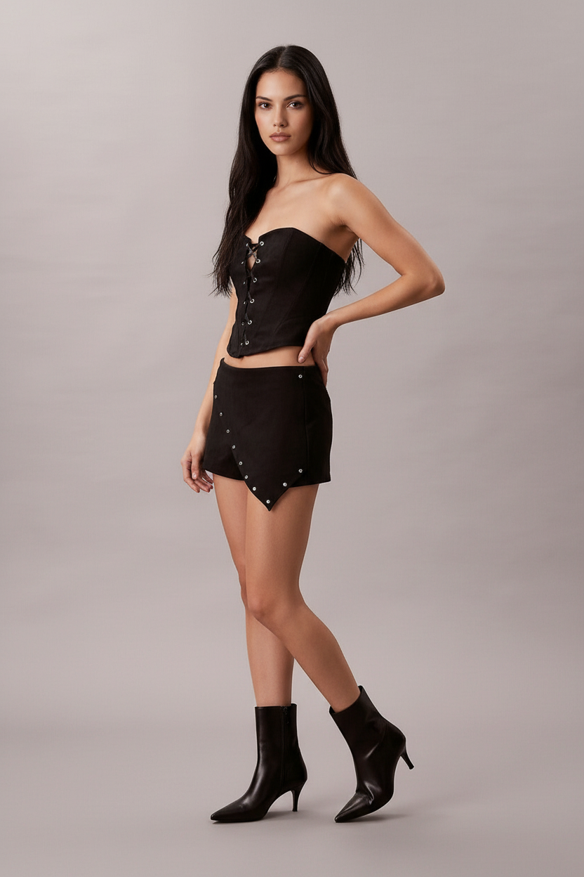 CORSET SKAY GAMUZADO (C348)