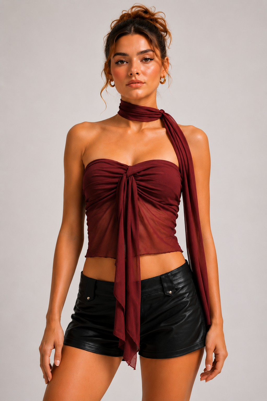 STRAPLESS C/LAZO TULL (STU403)