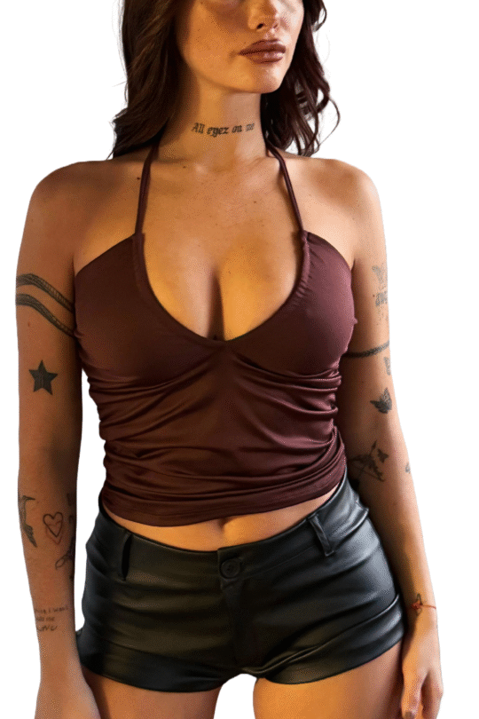 TOP MYRE (T5198) - CHOCOLATE